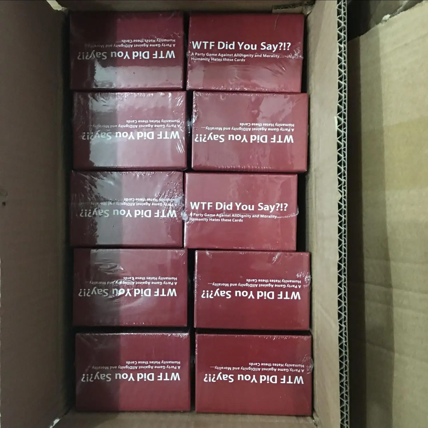 WTF вы говорите английская версия горячей карточной игры анти человеческие карты