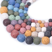 natural volcano lava stone round 6mm 8mm 10mm 12mm 14mm 16mm loose beads lot for jewelry making diy bracelet findings