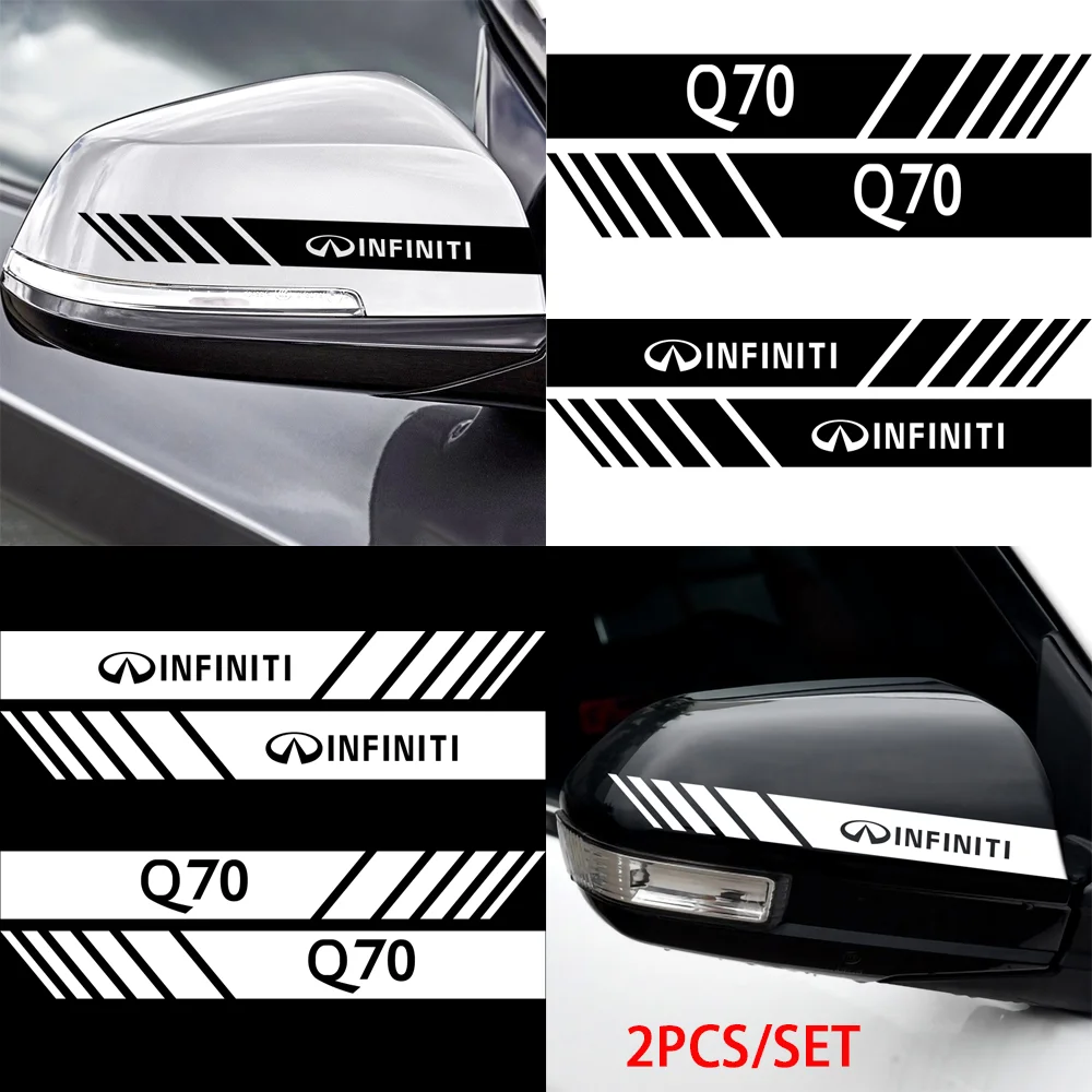 

Automotive exterior accessories stickers Car Rearview mirro Stickers For INFINITI Q30 Q50 Q60 QX30 QX50 QX60 QX70 QX80 styling