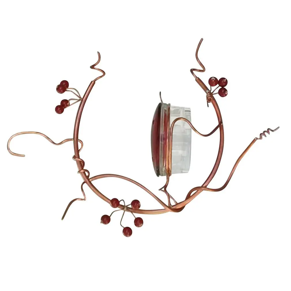 

Berries Hummingbird Metal Bird Feeder Bracket Bird Feeder Bird Cage Pet Accessories Short Type Red Hanging Bird Feeder