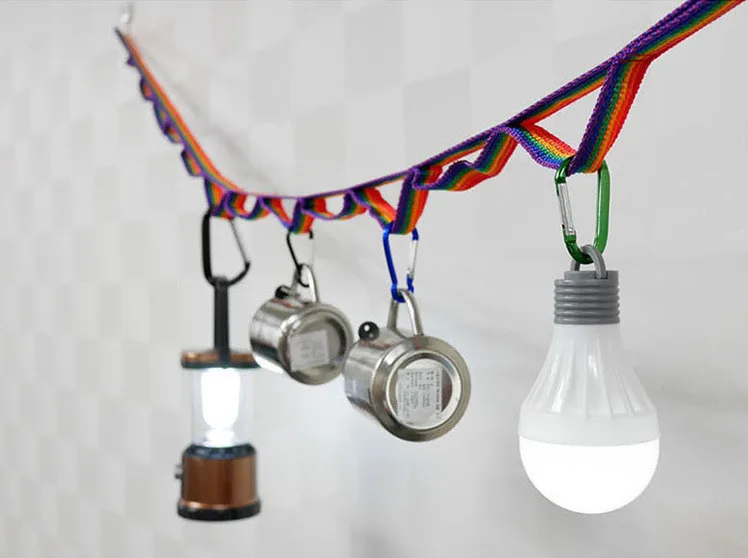 1 шт длина 2 м многофункциональный кемпинг веревочная петля Красочные Веревка