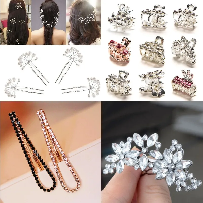 

Mini Butterfly Hairpin Hair Clip Headwear Hair Claws Pearls Hairpins for Women Mini Hair Clip Clamp Crab Hair Claws Accessories