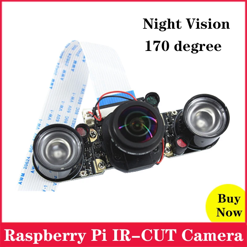Raspberry Pi 4 IR CUT Камера 5MP 1080P Ночное видение модуль с автоматически для 4B 3B|Аксессуары
