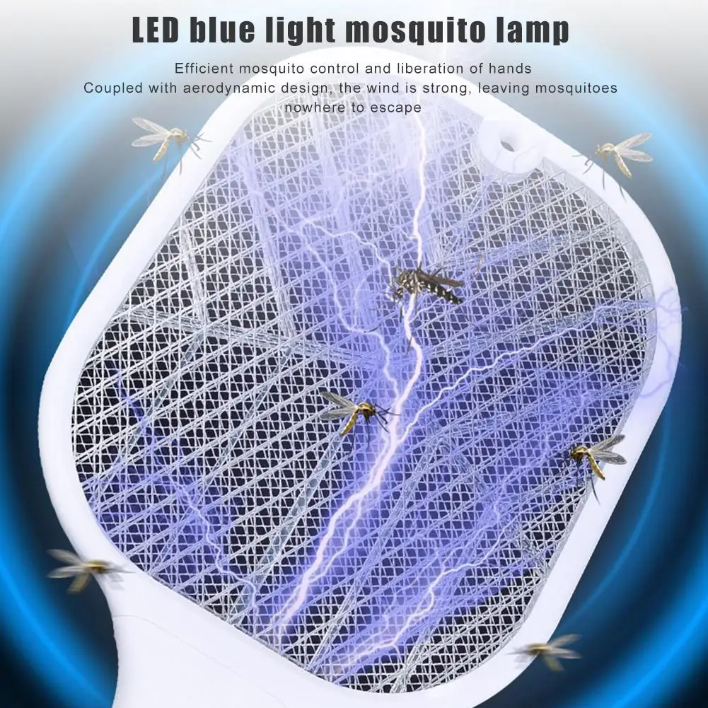 

Electric Mosquito Zapper USB Rechargeable Fly Racket Handheld Mosquito Insect Swatter Household Pest Killer For Indoor Outdoor
