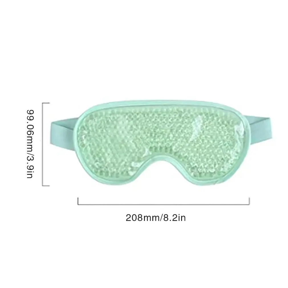 Spot Pvc Gel Ice Mask Summer Lunch Break Sleep Goggles Cold And Hot Compress Eye Pack Light Green | Красота и здоровье