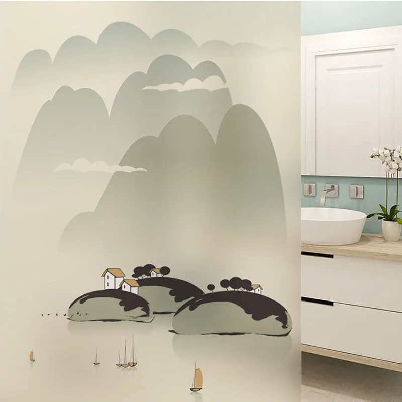 Стекло оконная пленка электростатического цепляются матовое окрашенная