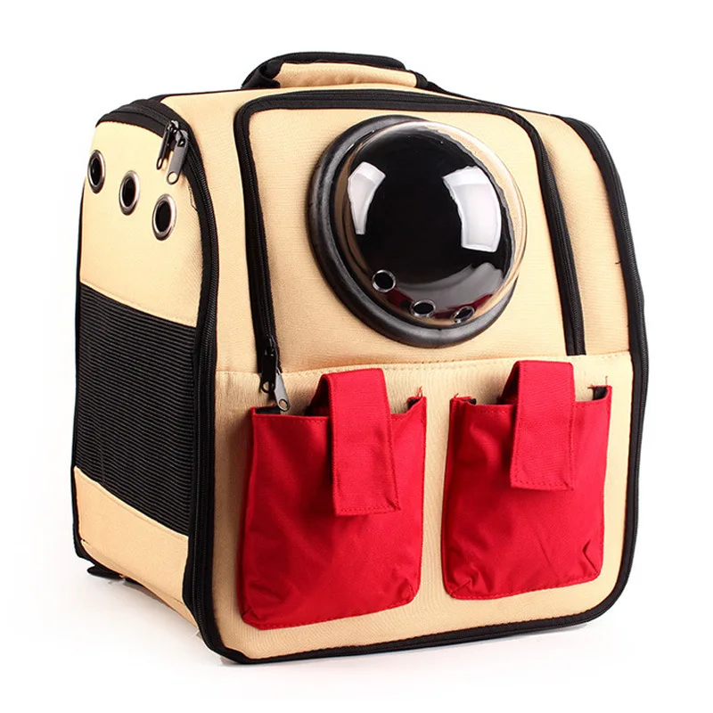 Dog Cat Pet Portable Backpack Pet Dog Cat Bag Carrier Bag Carrying Outdoor Travel Pet Cages