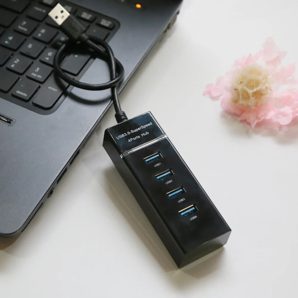 Концентратор usb 3 0 5 Гбит/с 4 портовый хаб высокоскоростной многопортовый