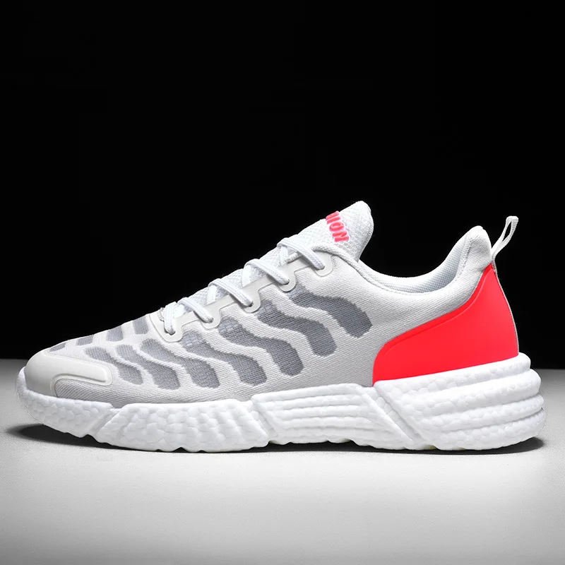 Кроссовки мужские прогулочные дышащие сетчатые удобная повседневная обувь