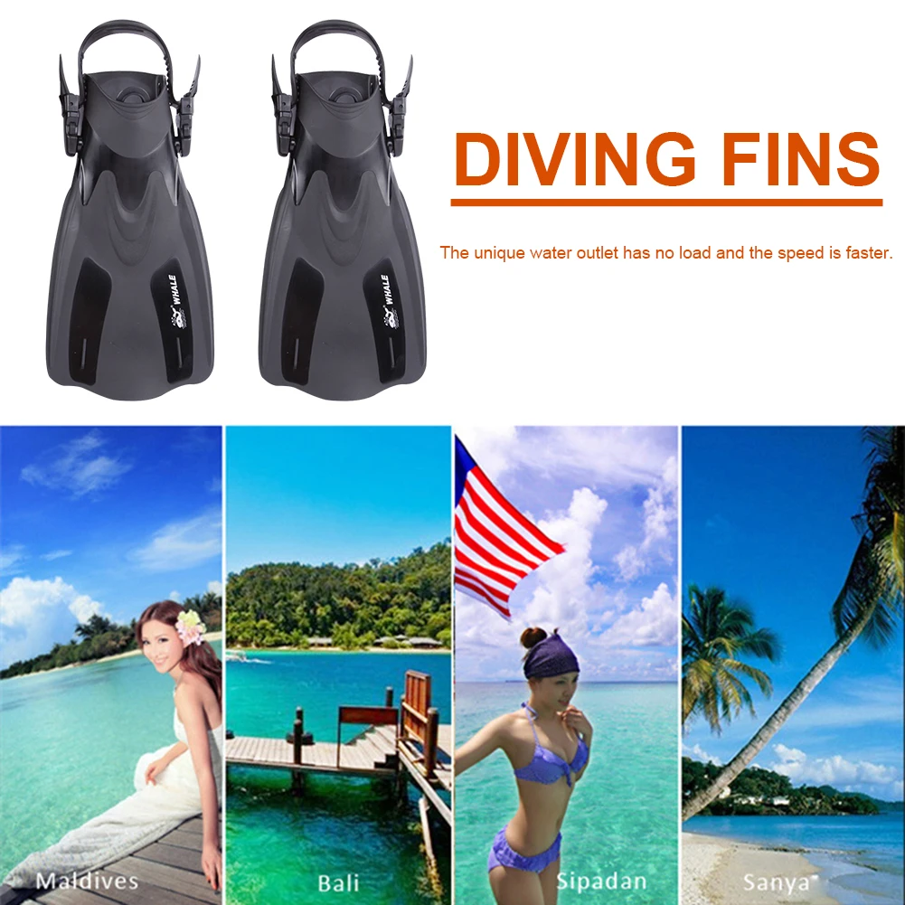 

Snorkeling Diving Swimming Fins Adult Flexible Comfort Swimming Fins Submersible Foot Fins Flippers Water Sports