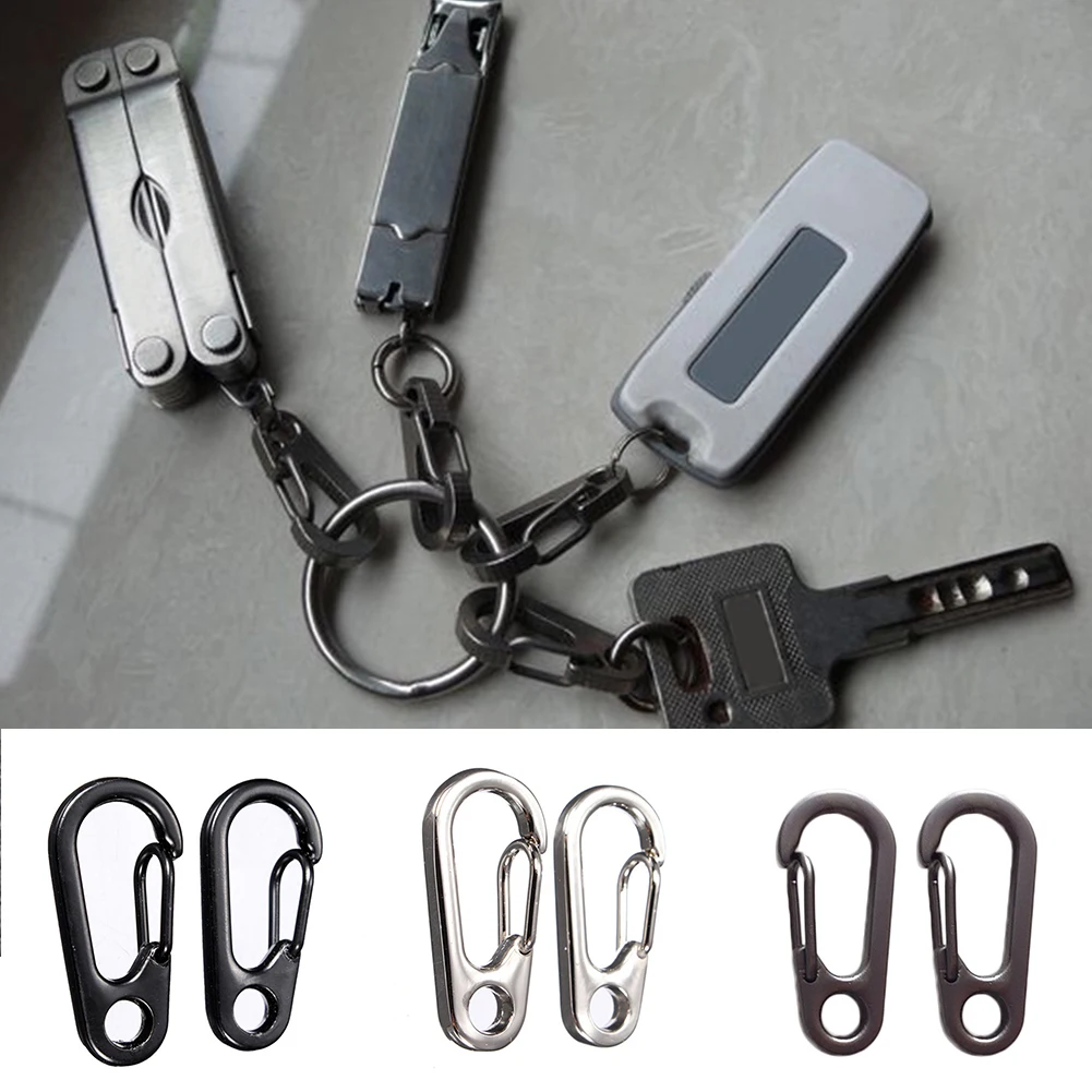 

Mini Carabiners Climbing Backpack Spring Clasps EDC Keychain Camping Bottle Hooks Paracord Tactical Survival Gear