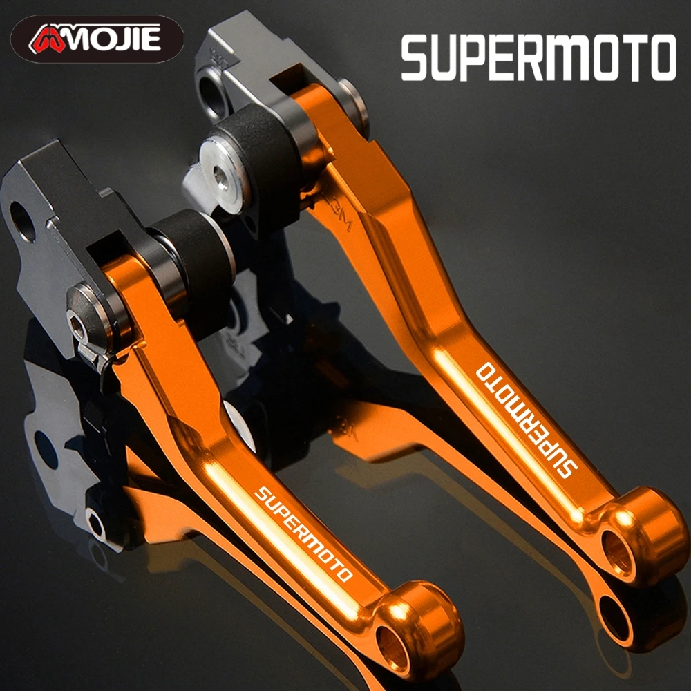 

525SUPERMOTO CNC handbrake Motorcycle DirtBike Motocross dirt bike Pivot Brake Clutch Levers FOR 525 SUPERMOTO 2004 2005