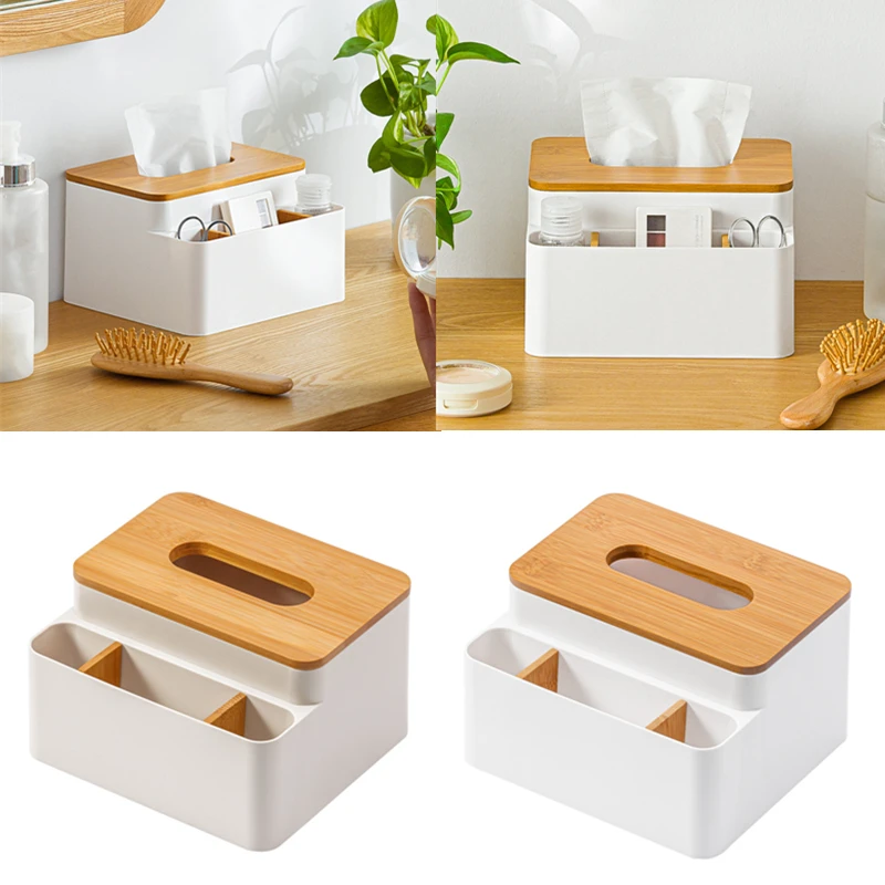 

1Pc Creative Plastic Tissue Box Desktop Paper Towel Holder Office Home Napkin Storage Case with Lid