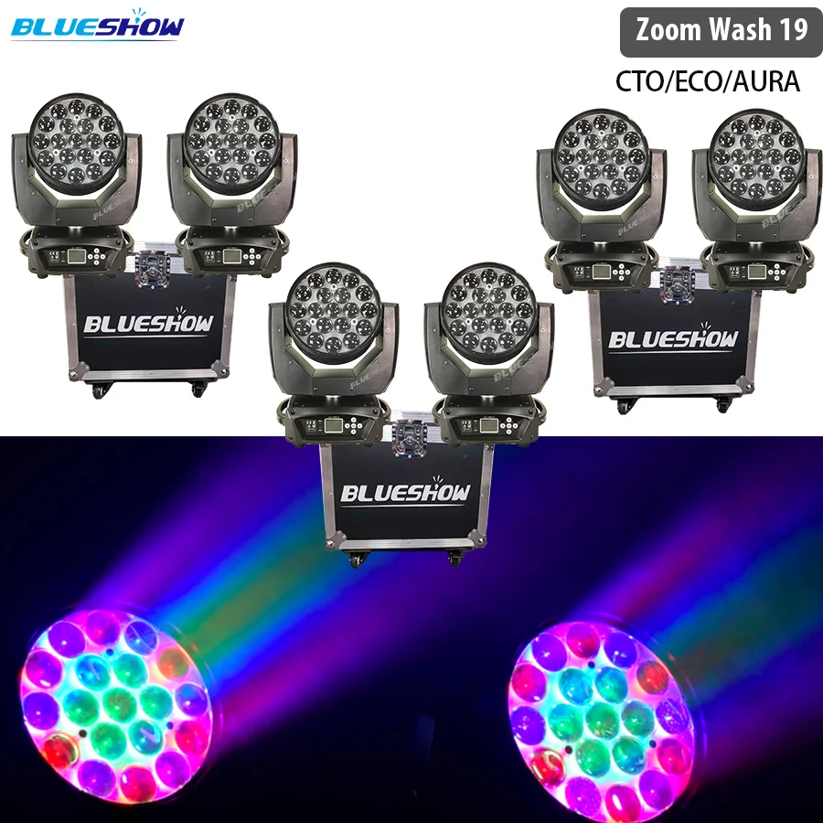 Чехол с подвижной головкой Cto mac aura перемещающаяся головка 6 светодиодами 19x15 Вт