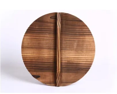 wood lid 32 см чугунная кастрюля без покрытия, чугунная кастрюля общего назначения для газовой и индукционной плиты, китайский ВОК, кухонная посуда, сковорода, кухонные инструменты - Цвет: wood lid