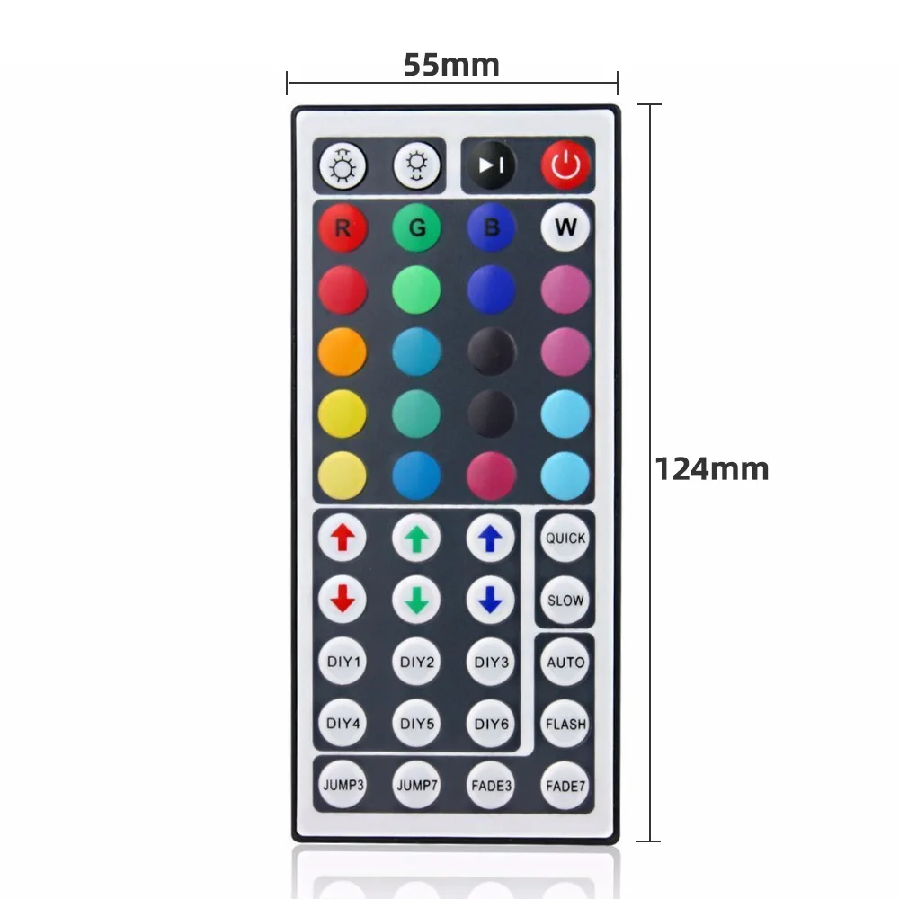 Светодиодный 44 кнопочный контроллер светодиодный ИК пульт RGB лампа Диммер DC12V 6A