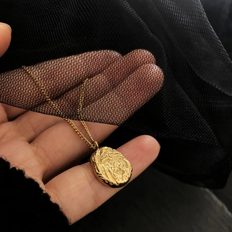 RHYSONG для женщин ювелирные изделия легкое ощущение метеорита титановый медальон