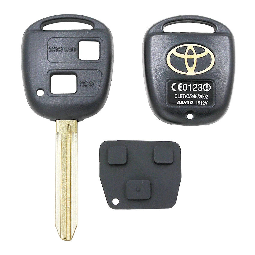 Распродажа! 2 кнопки чехол для дистанционного ключа Fob Prado Tarago Camry Corolla пустой TOY43