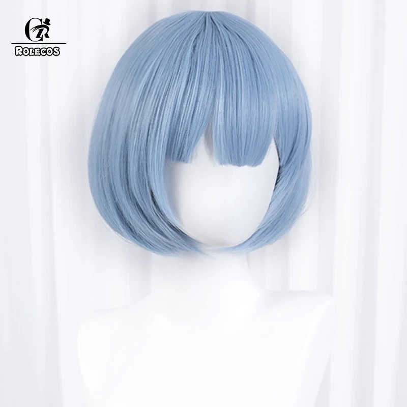 ROLECOS Градуированный цвет REM косплей парик RAM Косплей парики Re:Zero пусковая жизнь в
