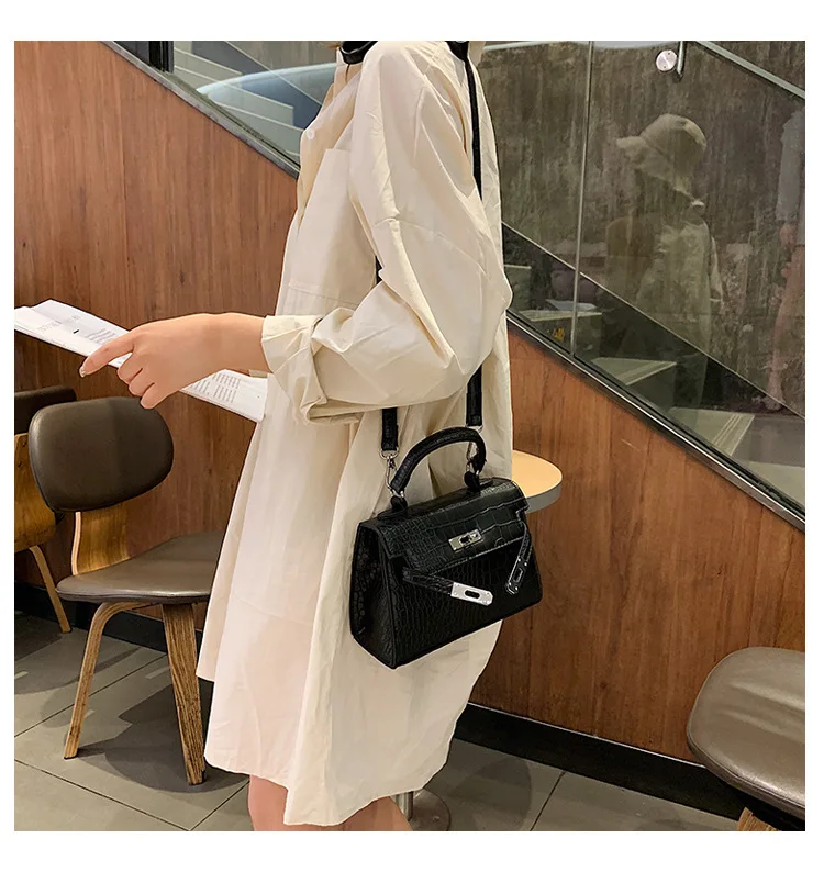 Осенне зимние новые трендовые Сумки из искусственной кожи Модная Сумка через