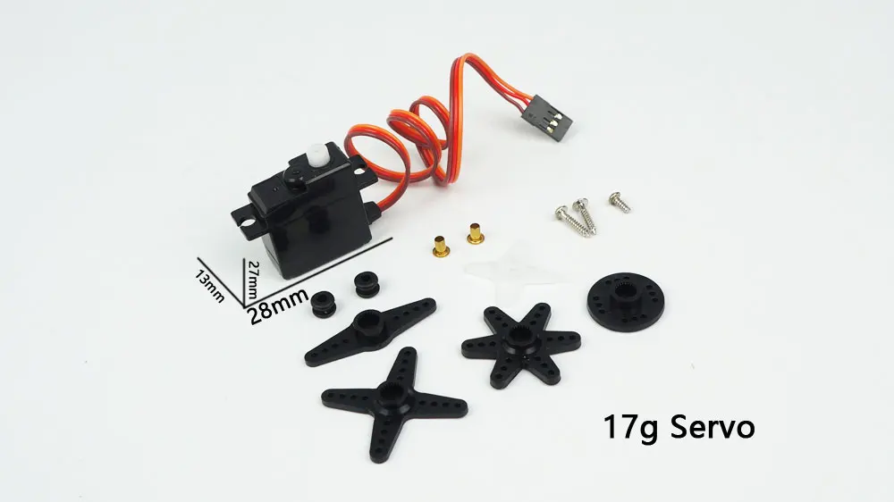 17g Высокая скорость высокий крутящий момент PZ/сервопривод Emax 1,7g 2,5g 5g 9g 17g 37g для RC/вертолета/автомобиля/лодки - Цвет: 17g