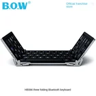 Bluetooth-клавиатура BOW HB066 Складная, беспроводная, для iOSAndroidWindowsПКпланшета