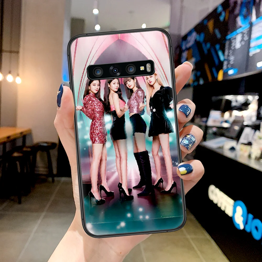 

Kpop Girl Blacks pinks Phone Case For Samsung Galaxy Note S 8 9 10 20 Plus E Lite Uitra black Etui Fashion Hoesjes Soft Shell 3D