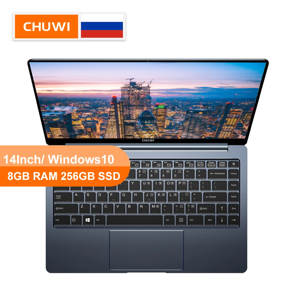 CHUWI LapBook Pro 14 дюймов ноутбук с узким краем экрана FHD для ноутбуков Windows10 Четырехъядерный процессор Intel Gemini-Lake N4100 8 ГБ RAM 256 ГБ ROM Notebook