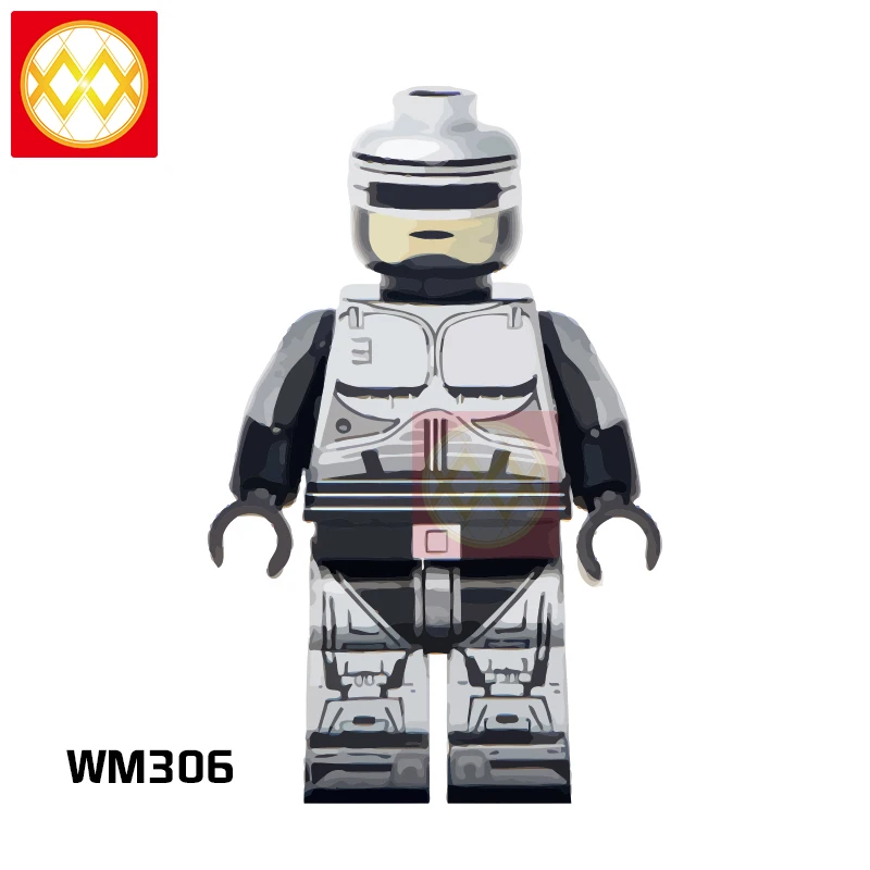 WM306 MG0186 дом бумаги проф банк грабитель ТВ персонажи Строительные блоки мини кирпичики для детей друзья игрушки - Цвет: WM306