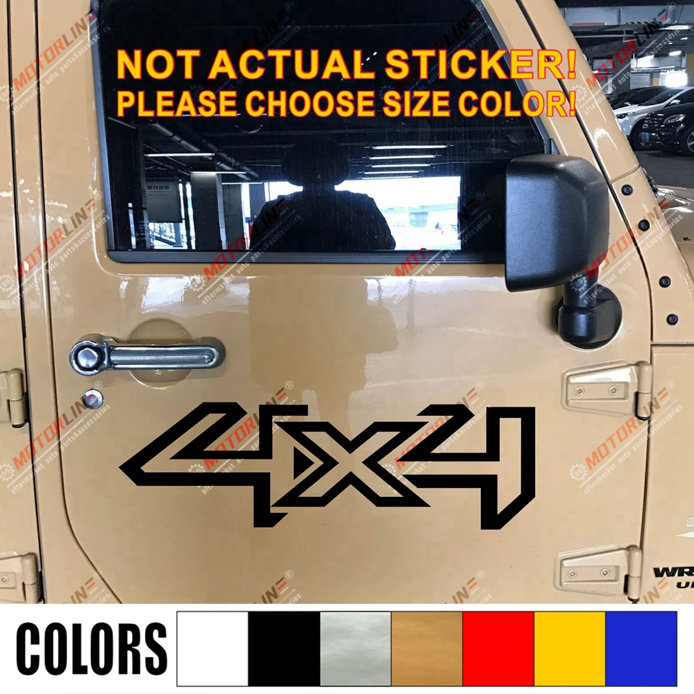 Виниловая наклейка для внедорожников 4x4 подходит Jeep Die cut без фона выбор цвета и