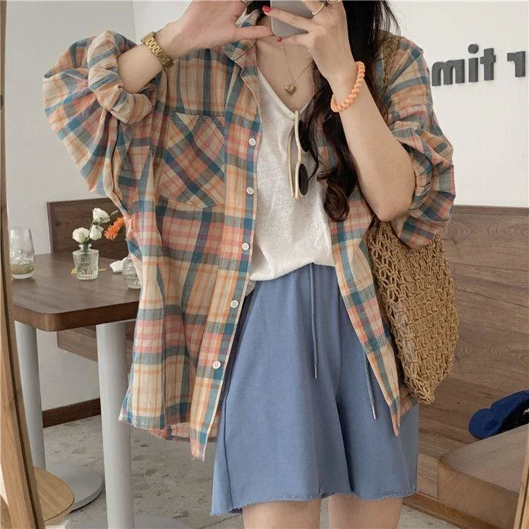 

Sunscreen Plaid Shirt