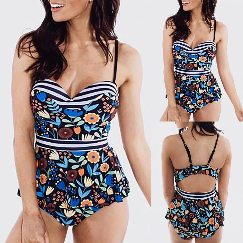 

Sexy Bikinis Floral Print Women Swimsuit High Waist Swimwear Plus Size Bathing Beach Wear Biquini Swim Swimming beachwear#W