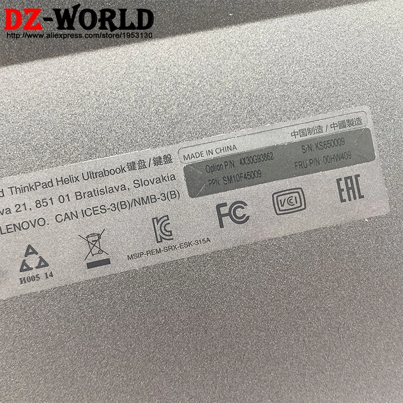 Новая Оригинальная клавиатура DK с датской базой для ультрабука Lenovo Thinkpad Helix 2nd Gen