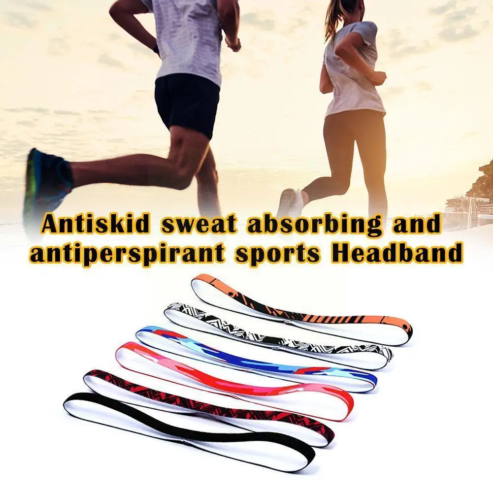 

Sport Hairband Running Band Sweat Anti-slip Elastic Sweatband For Women Men Badminton Grip Hair Bands Biking Bands K3g6