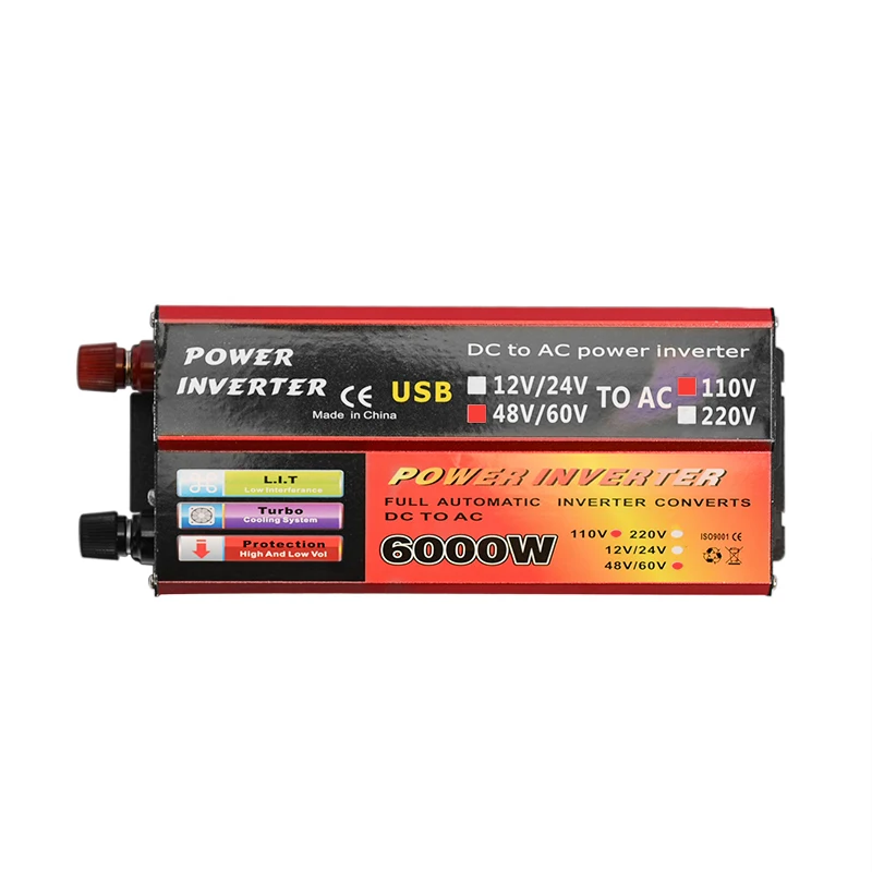 

1000W 6000W PeAk Voltage Converter Transformer Car Inverters Solar DC 12V/24V/48V/60V To AC 110V/220V Adapt Inversor