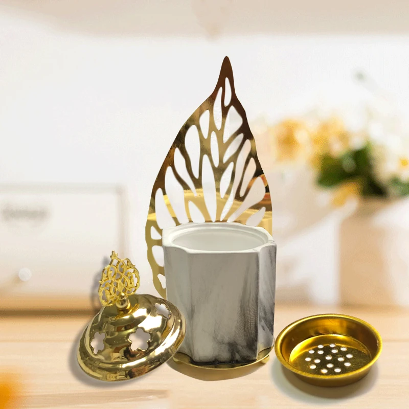 

Arabic Incense Burner Holder Middle East Incense Base Muslim Censor Aroma Diffuser Backflow Aroma Burner Decoration for Home