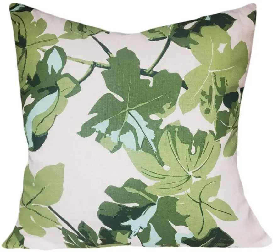 

Square Canvas Pillowcase 20 Inch Soft Cushion Cover Peter Dunham Fig Leaf Throw Pillow Cover, Decorative Pillow, Toss