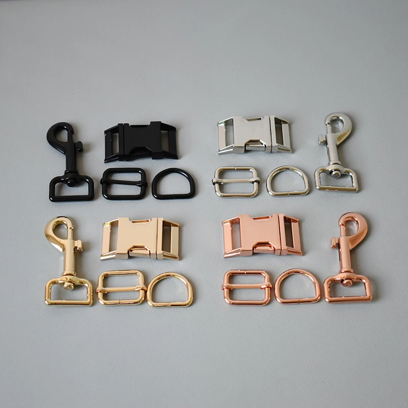 1 Suit 25mm Retailing Adjust buckle Manufacturer Zinc Alloy High Quality Plated Metal Diy Pet Collar Leash Set Parts 7 Colour | Дом и сад