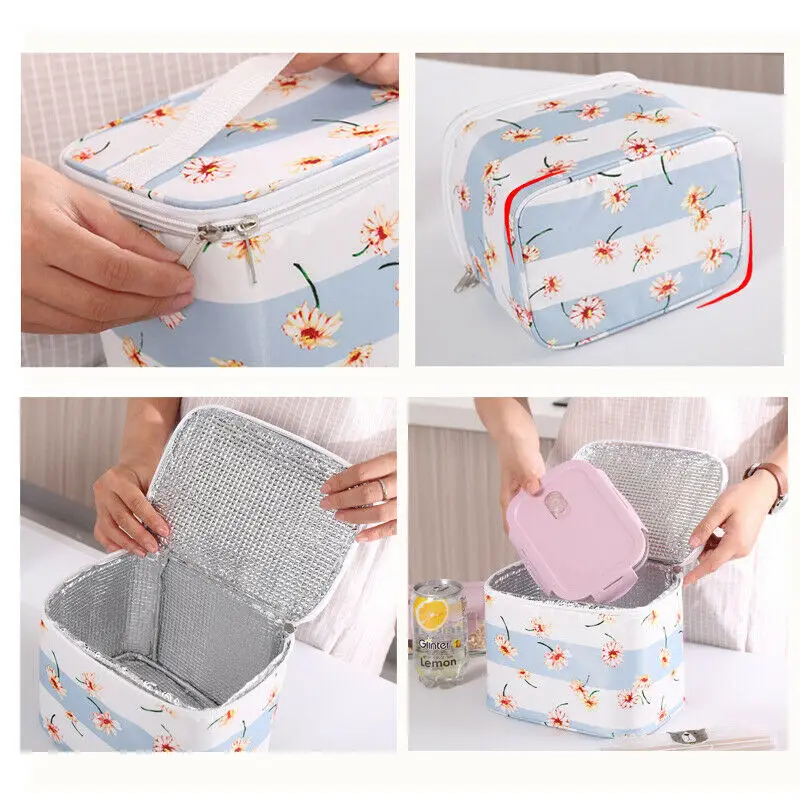 Лидер продаж 2020 Портативная сумка для ланча с сетчатым рисунком женщин детей