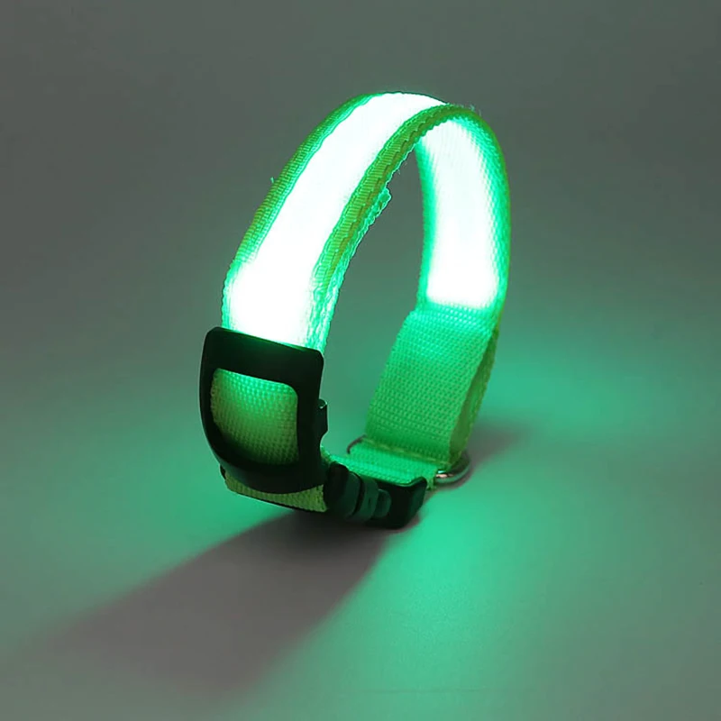 Светодиодный ошейник для собак светильник светящийся светящееся ожерелье