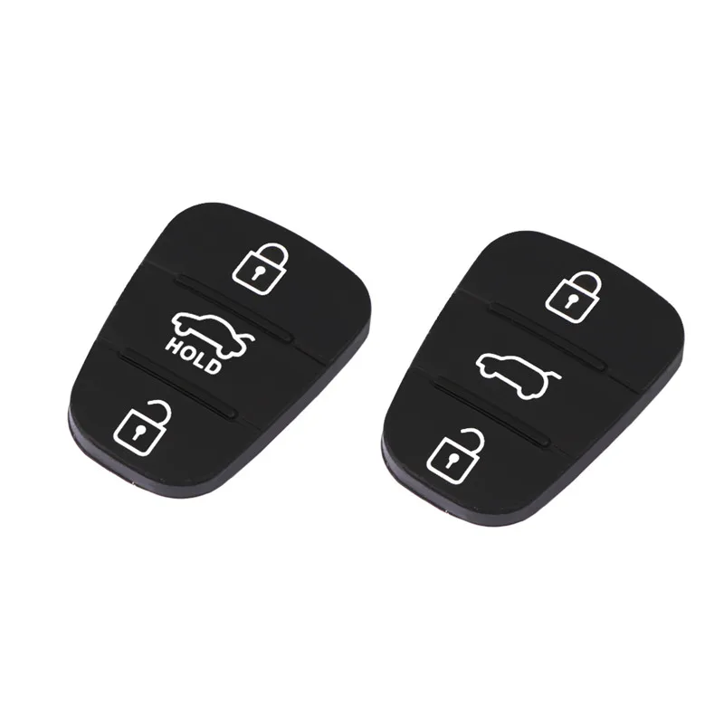 Rubber Button Pad Car Key Shell Replacement Fit For Kia Rio Ceed Flip Remote Hyundai Solaris Accent Tucson l10 l20 l30 #292109 | Автомобили