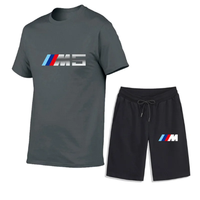 Мужская повседневная спортивная одежда брендовая хлопковая Футболка с принтом и