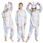 Пижама-кигуруй унисекс, фланелевая, для мальчиков 8-12 лет