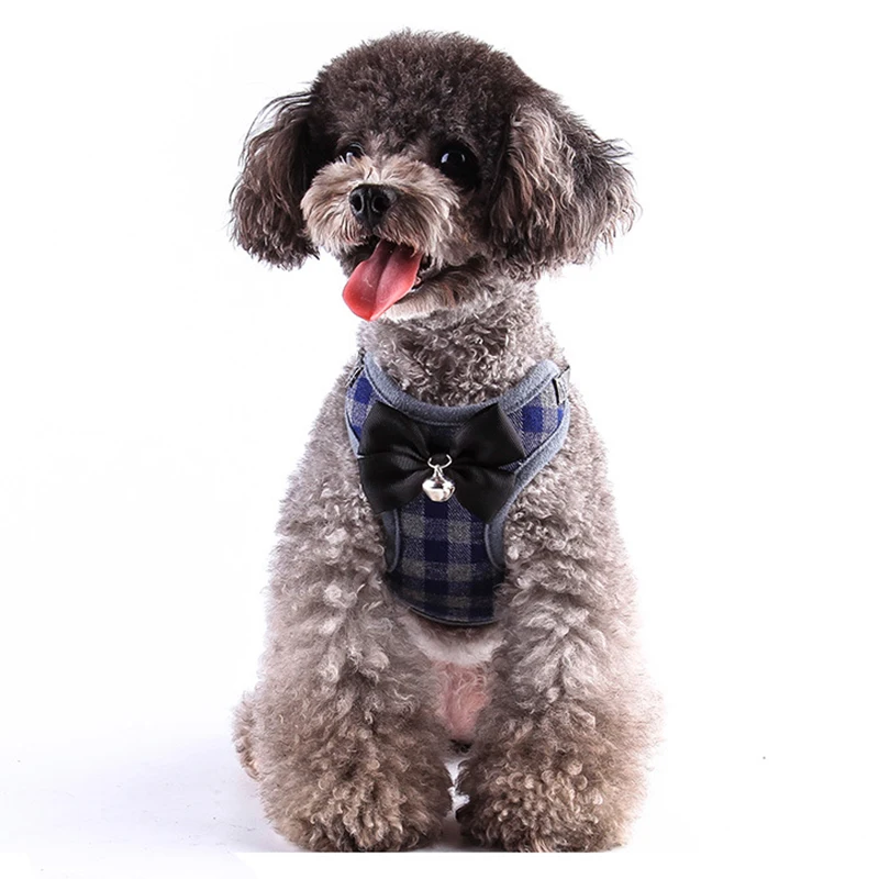 Элегантный галстук-бабочка поводок для собак нейлоновая сетка жилет щенка