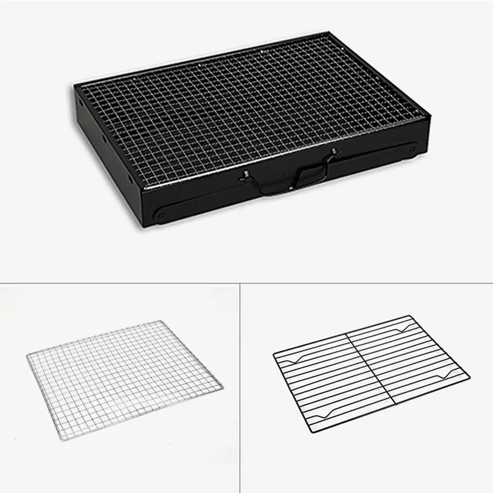 

Outdoor Portable Folding Barbecue Grill Thicken Durable Foldable Mini Patio Barbecue Charcoal Stove Camping Picnic BBQ Grill