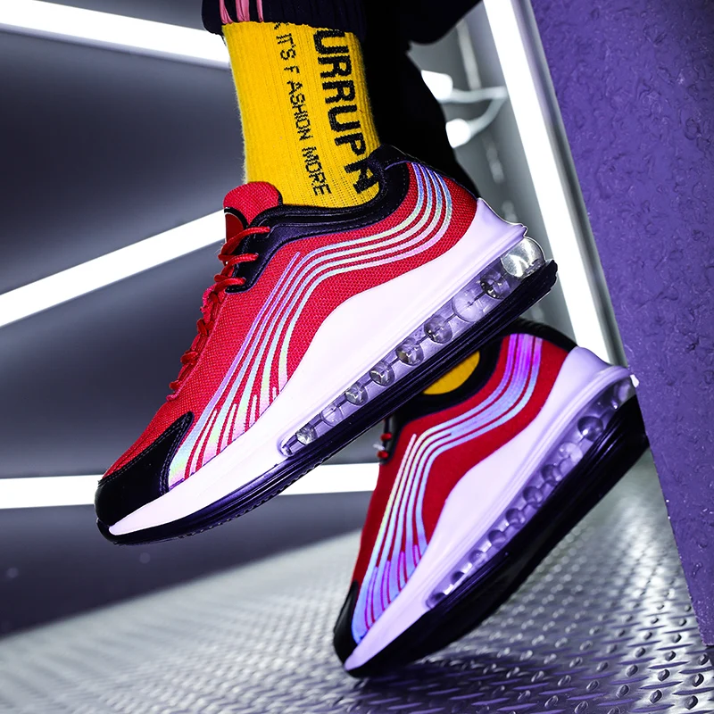 

Men's Running Shoes High Quality Casual Air Cushion Sneakers Fashion Lace Up Soft Bottom Sports Footwear Unisex 36-45