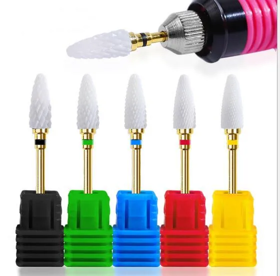 

Manicure tools electric white ceramic grinding head nail polishing machine grinding head