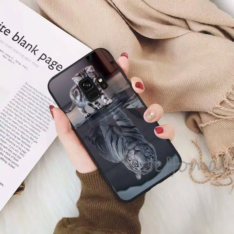 

cute cat animal Phone Cases For Samsung S6 S7 edge S8 S9 S10 e plus A10 A50 A70 note8 J7 2017