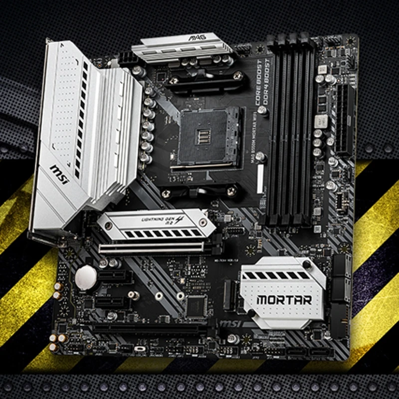 MAG B550M Mortar Gaming Motherboard DDR4 4400(OC) MHz M.2 SATA3 USB3.2 128G | Компьютеры и офис