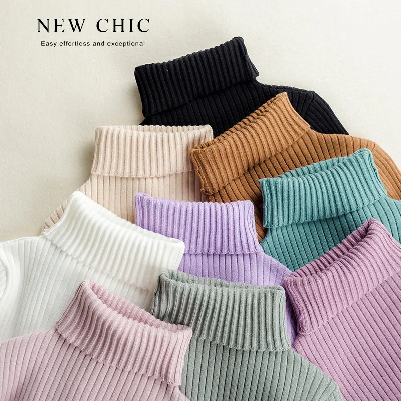 Женский свитер с высоким воротом рукав отверстием для большого пальца тянущийся